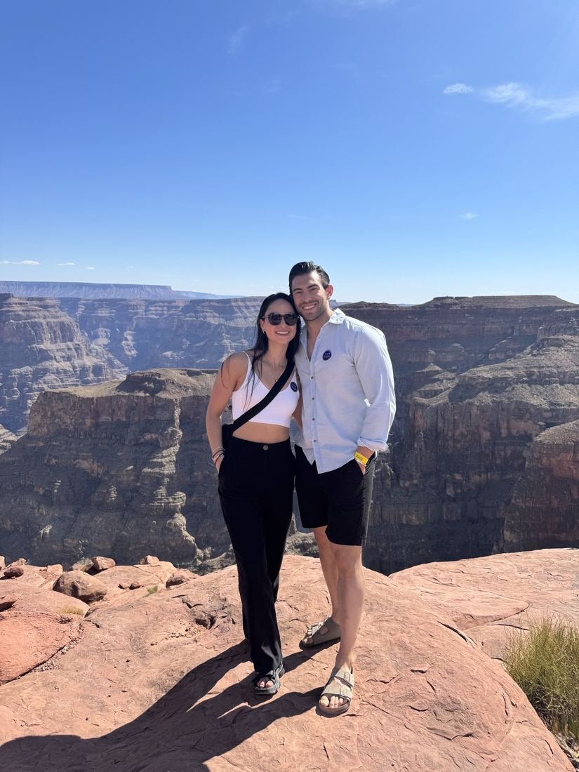 María y Lalo en el Gran Cañón
